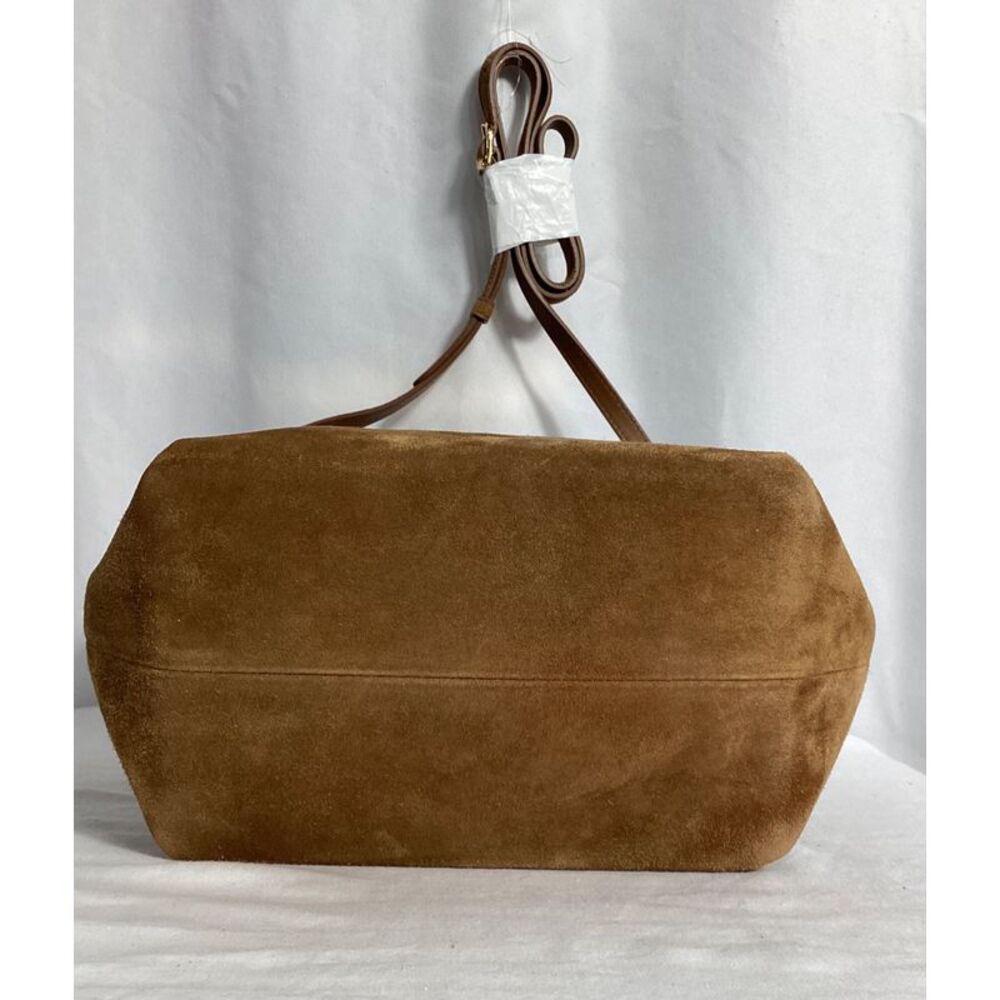 Pre Loved Khaite Vintage Suede Leather Handbag Women brown | ochre Crossbody - Picture 8 of 8